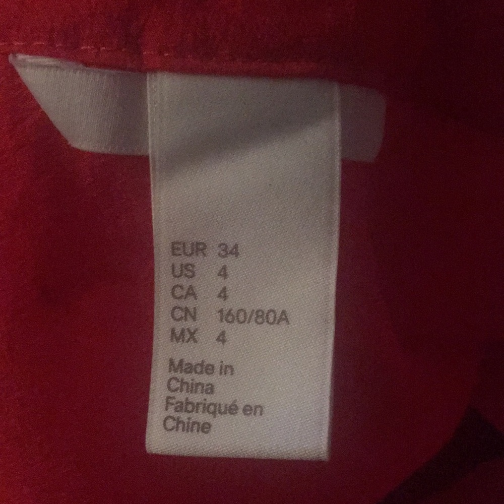 H&M Red Blouse - Picture 8 of 8